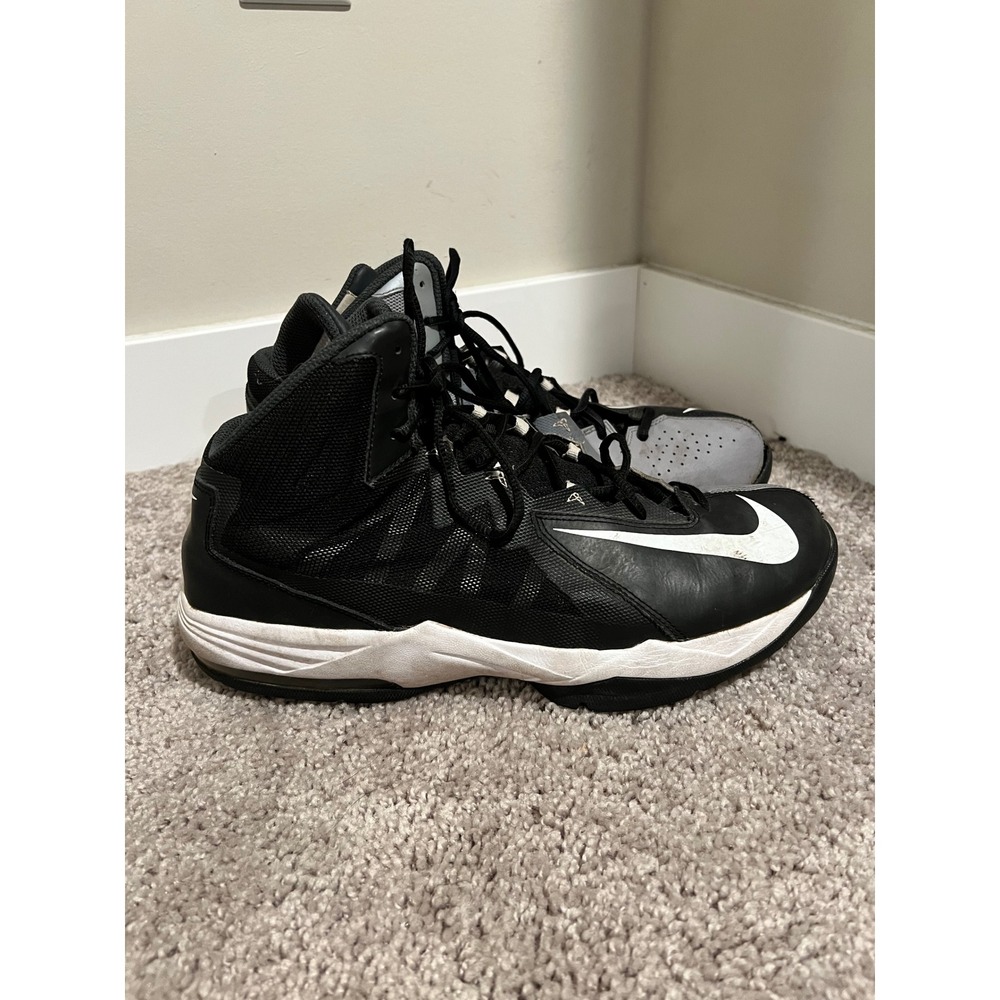 Nike Air Max Stutter Step 2 Mens 13 Black Grey Basketball Shoes 653455-002